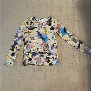 Molo Multicolor Bird Print Shirt